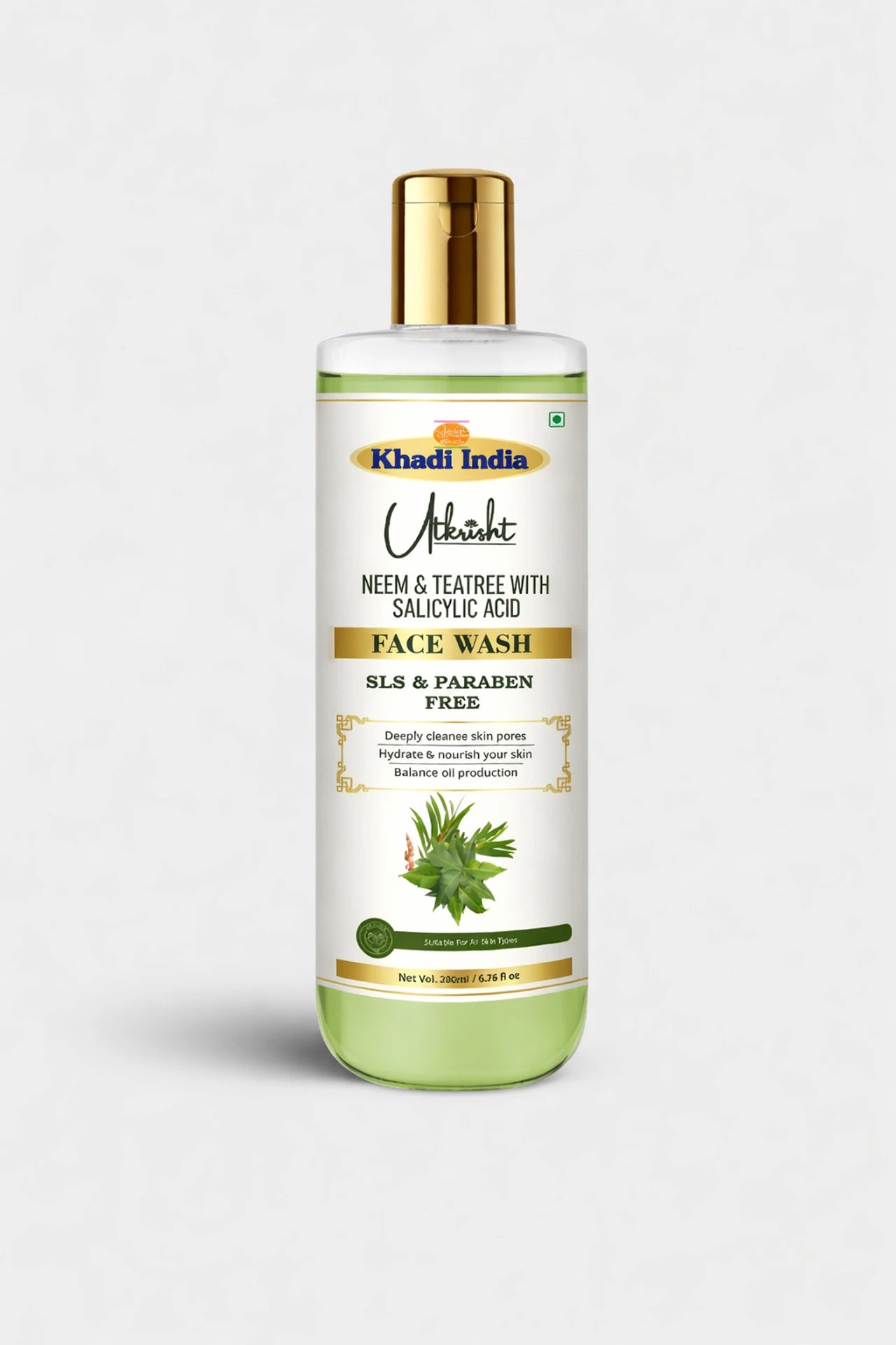 Khadi India Utkrisht Neem & Teatree Salicylic Acid Face Wash