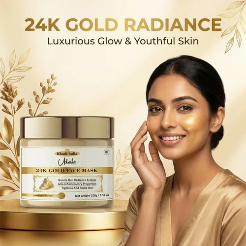 Khadi India 24K Gold Face Mask for Glowing & Radiant Skin