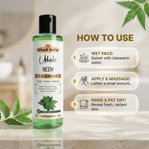 Khadi India Utkrisht Neem Face Wash