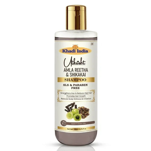 Khadi India Utkrisht Amla Reetha And Shikakai Shampoo