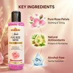 Khadi India Utkrisht Pure Rose Water Skin Toner for Face