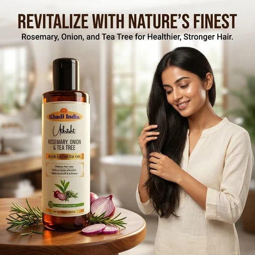 Khadi India Utkrisht Rosemary Onion And Tea Tree Oil