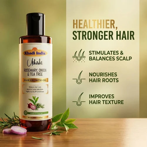 Khadi India Utkrisht Rosemary Onion And Tea Tree Oil