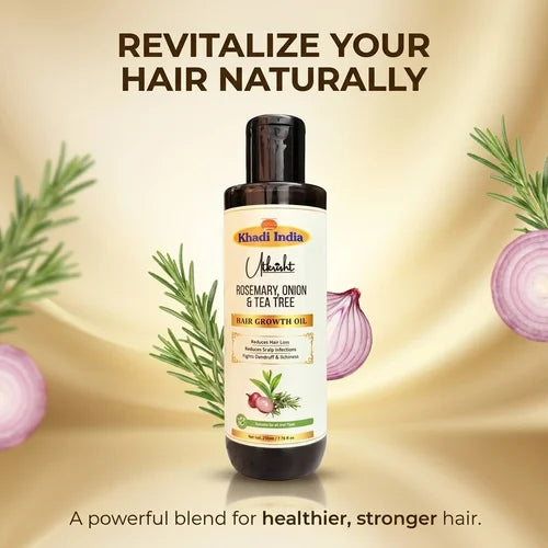 Khadi India Utkrisht Rosemary Onion And Tea Tree Oil