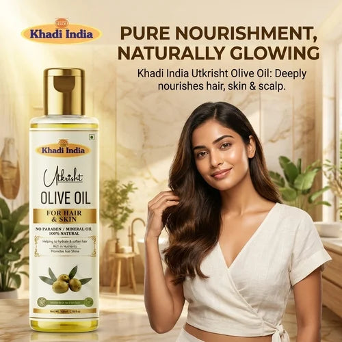 Khadi India Utkrisht Olive Oil