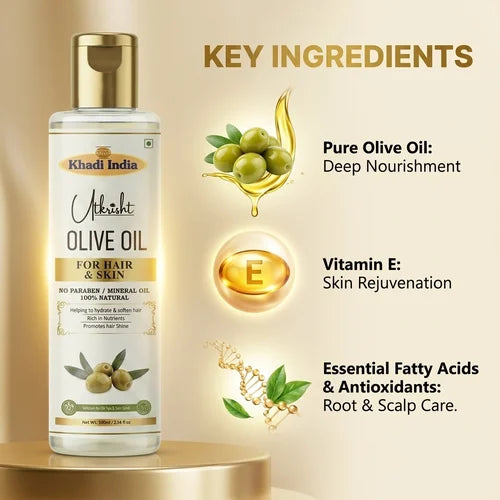Khadi India Utkrisht Olive Oil