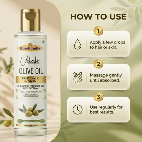 Khadi India Utkrisht Olive Oil