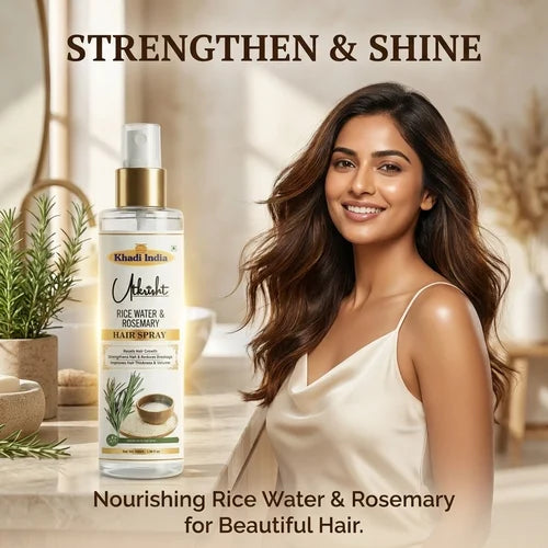 Khadi India Utkrisht Rice Water And Rosemary Hair Spray