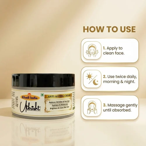Khadi India Utkrisht Anti Ageing Face Cream