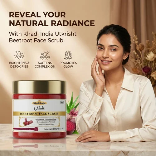 Khadi India Utkrisht Beetroot Face Scrub
