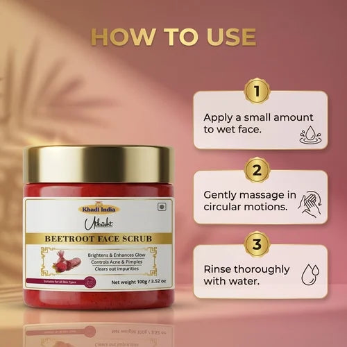Khadi India Utkrisht Beetroot Face Scrub