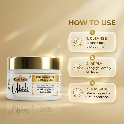 Khadi India Utkrisht Anti Aging Face Massage Gel