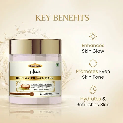 Khadi India Utkrisht Rice Water Face Mask