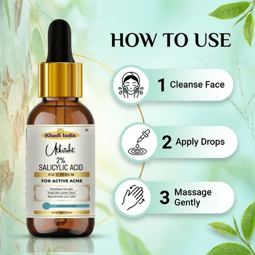 Khadi India Utkrisht 2% Salicylic Acid Face Serum