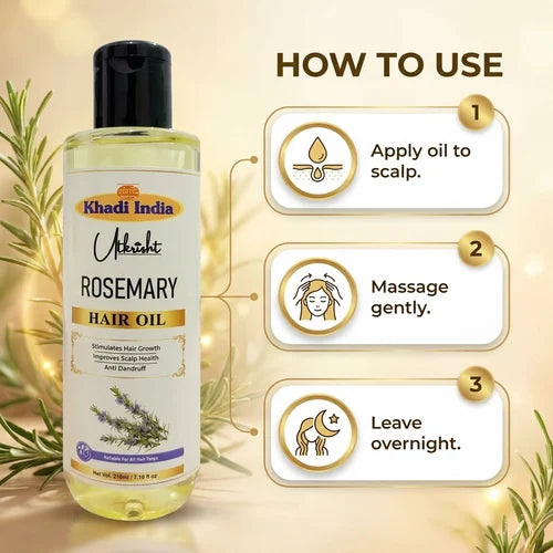 Khadi India Utkrisht Rosemary Hair Oil