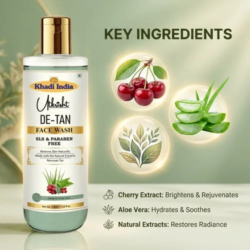 Khadi India Utkrisht De Tan Face Wash