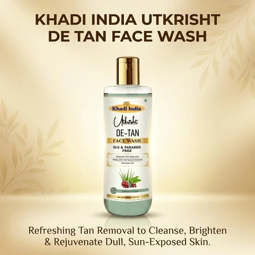 Khadi India Utkrisht De Tan Face Wash