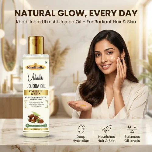 Khadi India Utkrisht Jojoba Oli For Hair & Skin