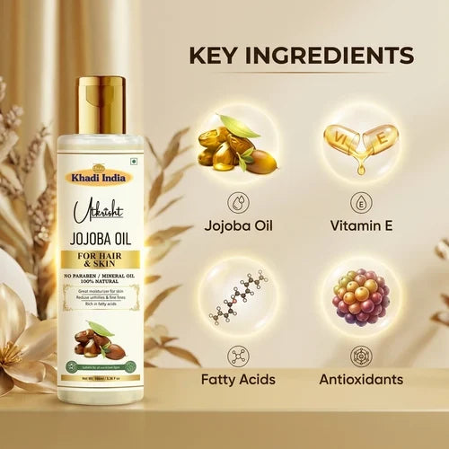 Khadi India Utkrisht Jojoba Oli For Hair & Skin