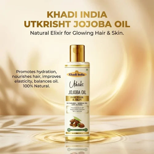 Khadi India Utkrisht Jojoba Oli For Hair & Skin