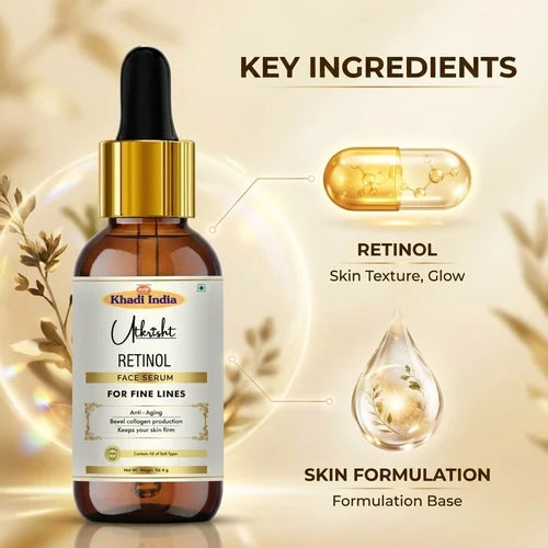 Khadi India Utkrisht Retinol Face Serum
