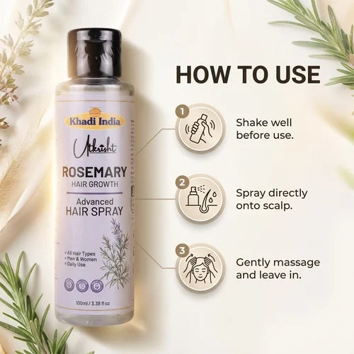 Khadi India Utkrisht Rosemary Advanced Hair Growth Spray