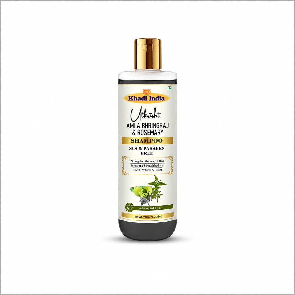 Khadi India Utkrisht Amla Bhringraj & Rosemary Shampoo