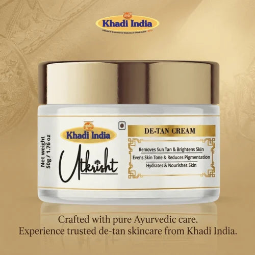Khadi India Utkrisht De Tan Face Cream