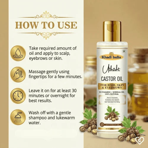 Khadi India Utkrisht Castor Oil