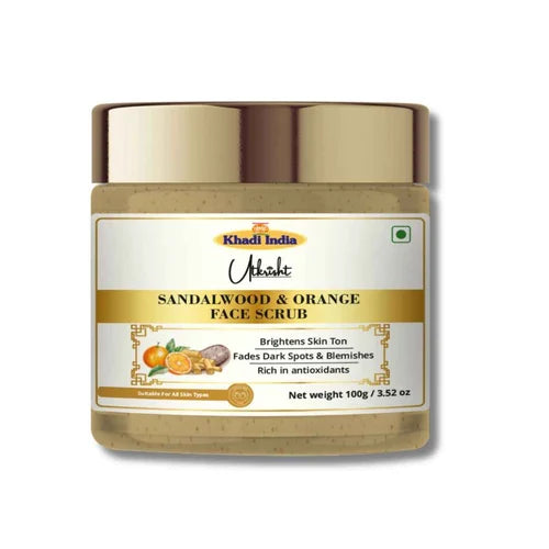 Khadi India Utkrisht Sandalwood & Orange Face Scrub