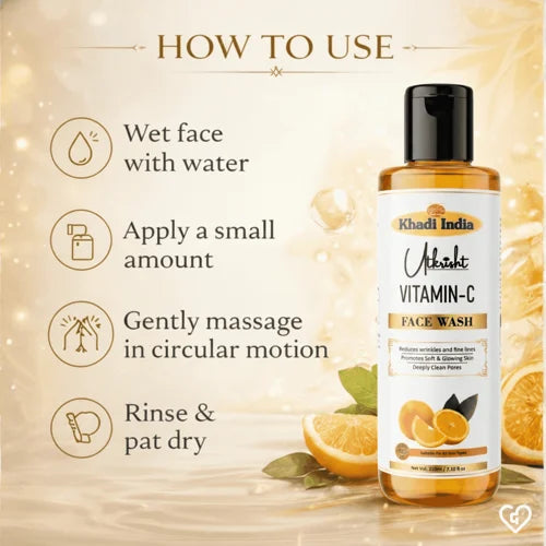 Khadi India Utkrisht Vitamin C Face Wash