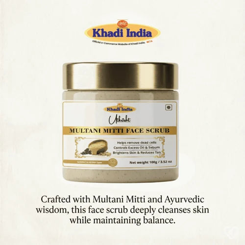 Khadi India Utkrisht Multani Mitti Face Scrub